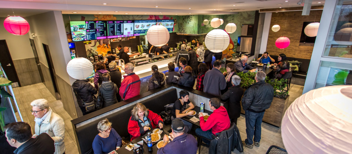 Thai Express Franchise location full of customers